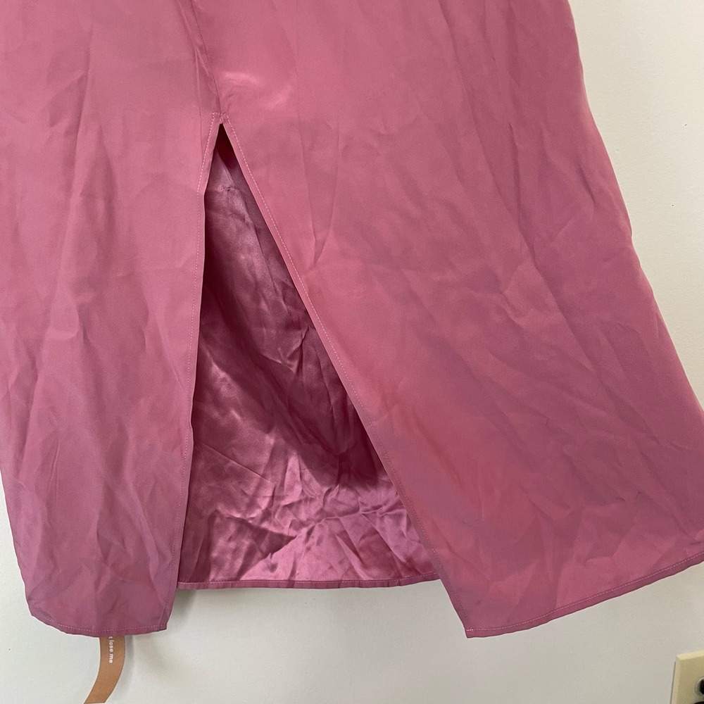 NWT Reformation Pink Silk Midi Dress - Picture 11 of 11